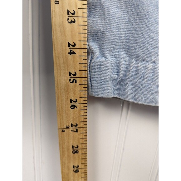 Briggs Petite Womens Jeans Light Blue Denim Balloon Pull On High Rise Retro 12P - Picture 9 of 10